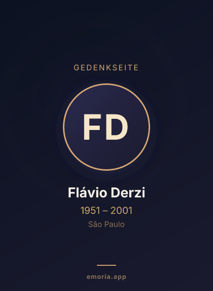 Gedenkportrait von Flávio Derzi