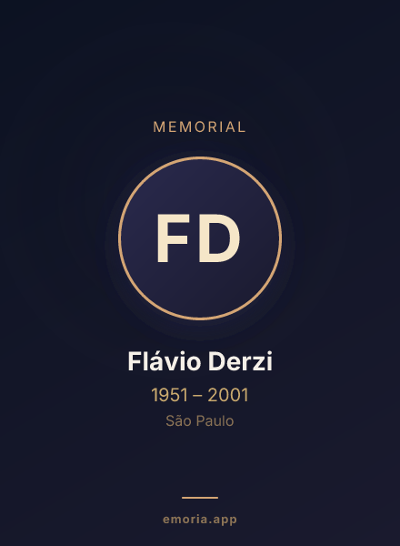 Memorial portrait of Flávio Derzi