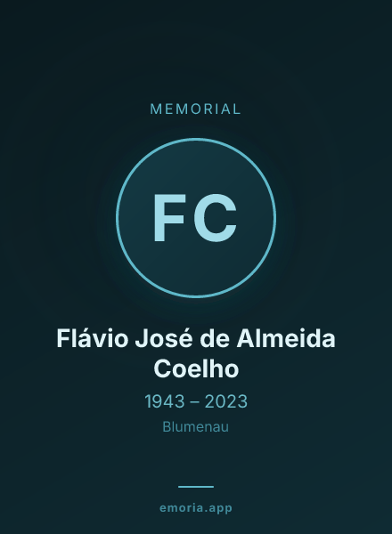 Memorial portrait of Flávio José de Almeida Coelho