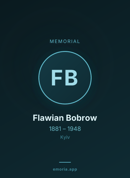 Memorial portrait of Flawian Bobrow