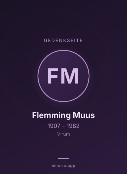 Gedenkportrait von Flemming Muus