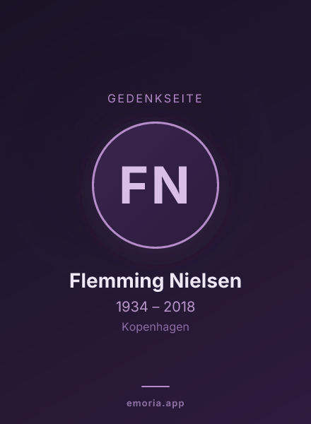 Gedenkportrait von Flemming Nielsen