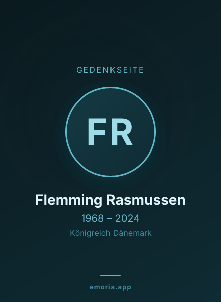 Gedenkportrait von Flemming Rasmussen