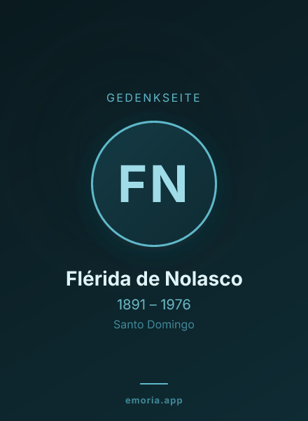 Gedenkportrait von Flérida de Nolasco