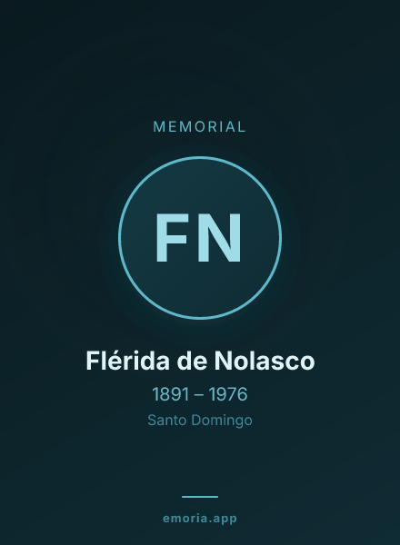 Memorial portrait of Flérida de Nolasco