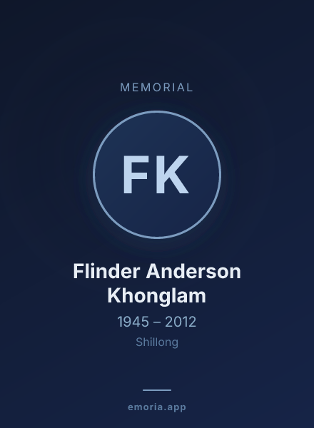 Memorial portrait of Flinder Anderson Khonglam