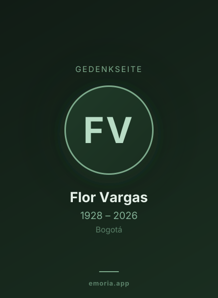 Gedenkportrait von Flor Vargas