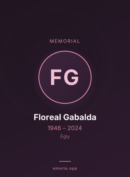 Memorial portrait of Floreal Gabalda