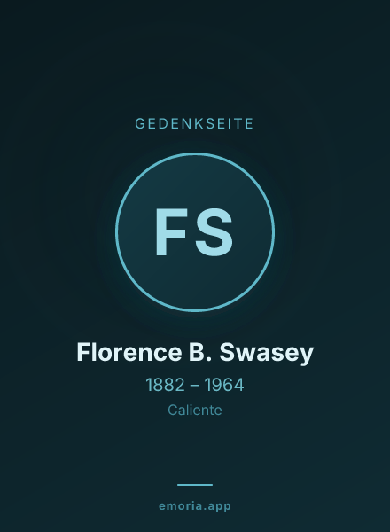 Gedenkportrait von Florence B. Swasey