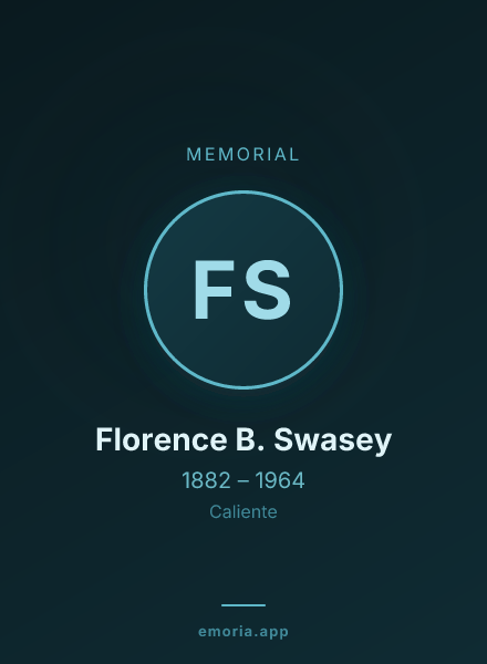 Memorial portrait of Florence B. Swasey