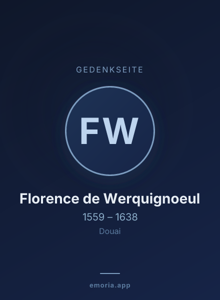 Gedenkportrait von Florence de Werquignoeul