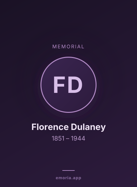 Memorial portrait of Florence Dulaney