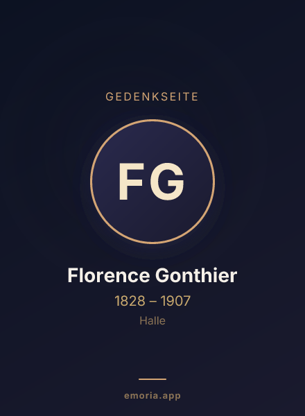 Gedenkportrait von Florence Gonthier