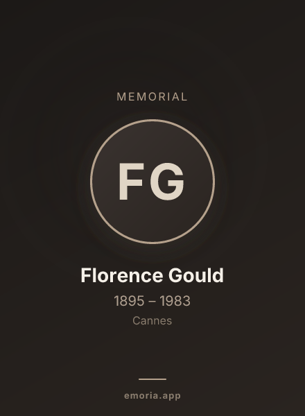 Memorial portrait of Florence Gould
