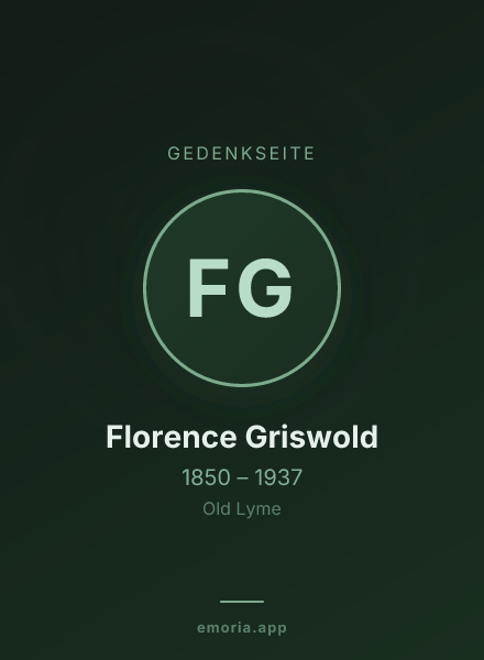 Gedenkportrait von Florence Griswold