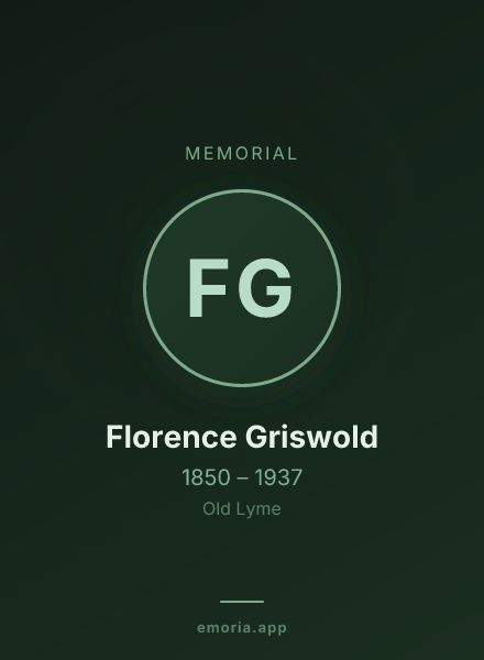 Memorial portrait of Florence Griswold