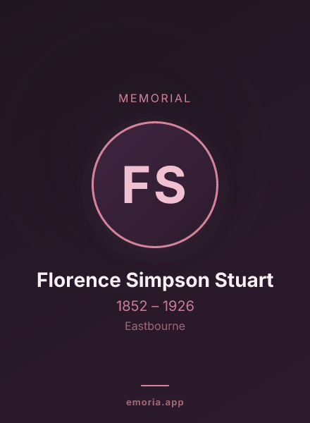 Memorial portrait of Florence Simpson Stuart