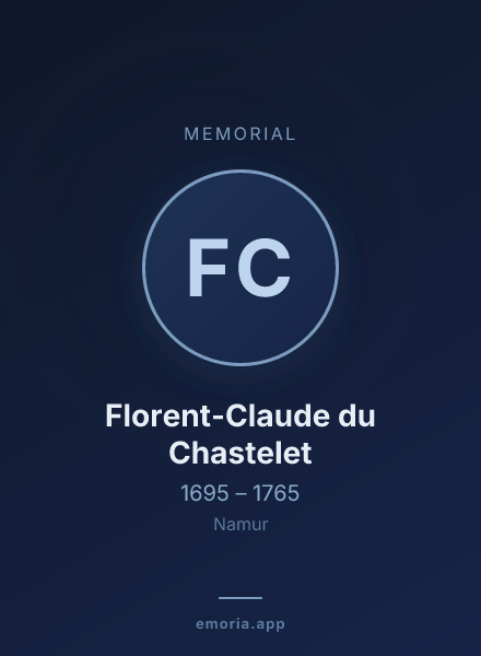 Memorial portrait of Florent-Claude du Chastelet