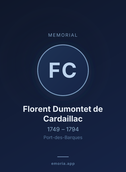 Memorial portrait of Florent Dumontet de Cardaillac
