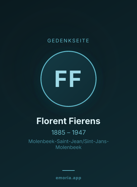 Gedenkportrait von Florent Fierens