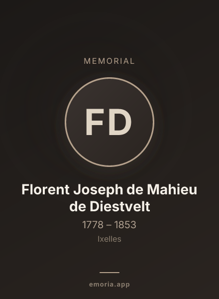 Memorial portrait of Florent Joseph de Mahieu de Diestvelt