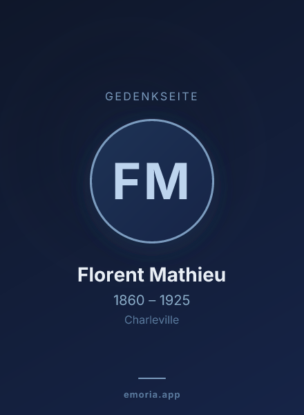 Gedenkportrait von Florent Mathieu
