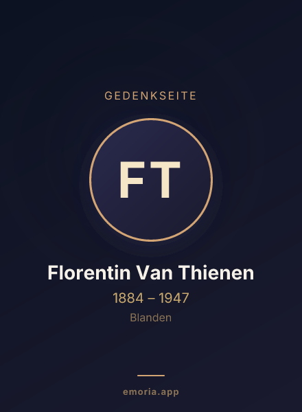 Gedenkportrait von Florentin Van Thienen