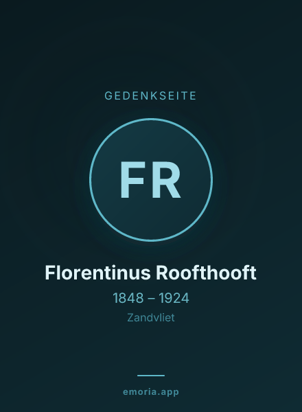 Gedenkportrait von Florentinus Roofthooft