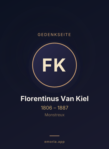 Gedenkportrait von Florentinus Van Kiel