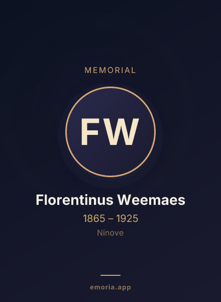Memorial portrait of Florentinus Weemaes