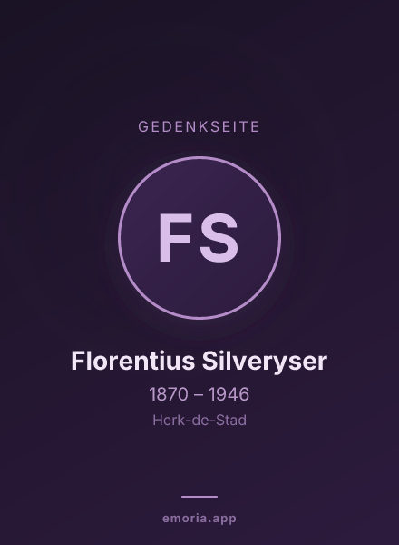 Gedenkportrait von Florentius Silveryser