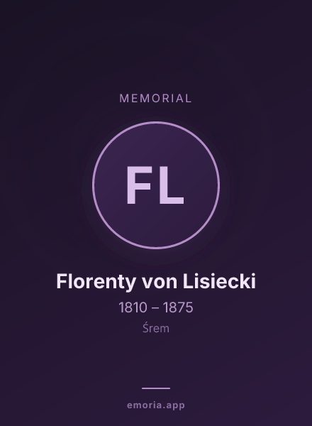 Memorial portrait of Florenty von Lisiecki