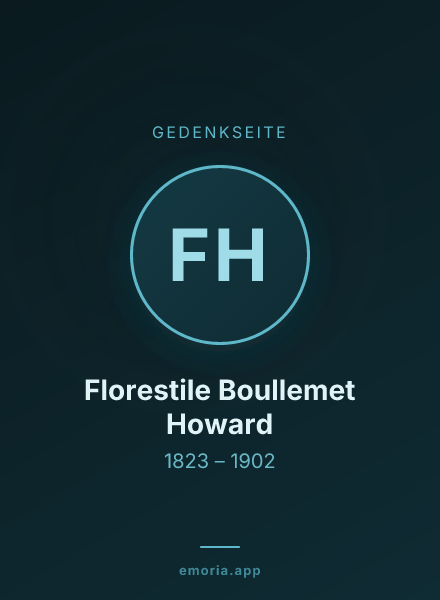Gedenkportrait von Florestile Boullemet Howard