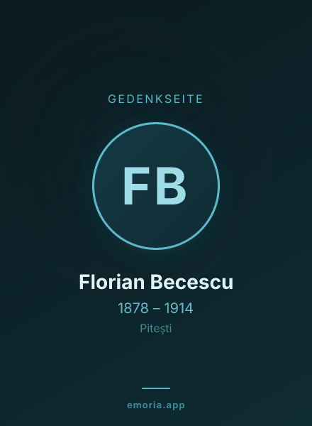 Gedenkportrait von Florian Becescu