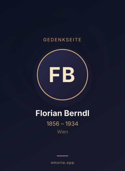 Gedenkportrait von Florian Berndl