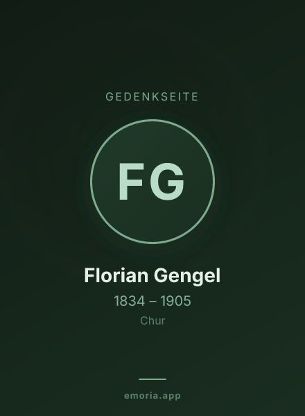 Gedenkportrait von Florian Gengel
