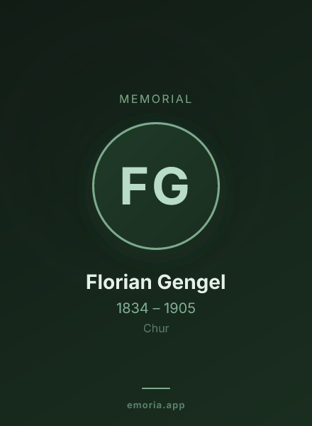 Memorial portrait of Florian Gengel