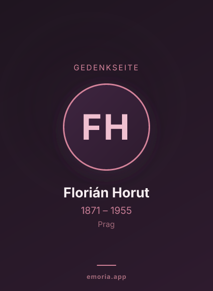 Gedenkportrait von Florián Horut