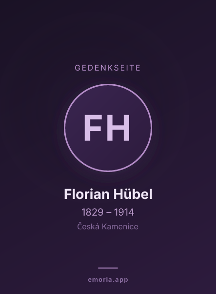 Gedenkportrait von Florian Hübel