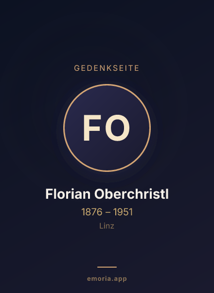 Gedenkportrait von Florian Oberchristl