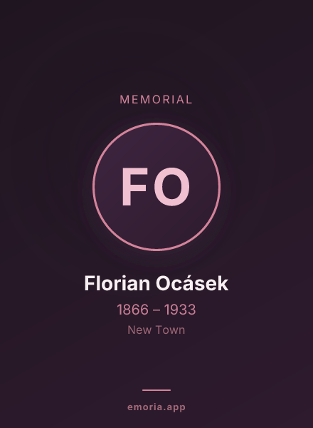 Memorial portrait of Florian Ocásek