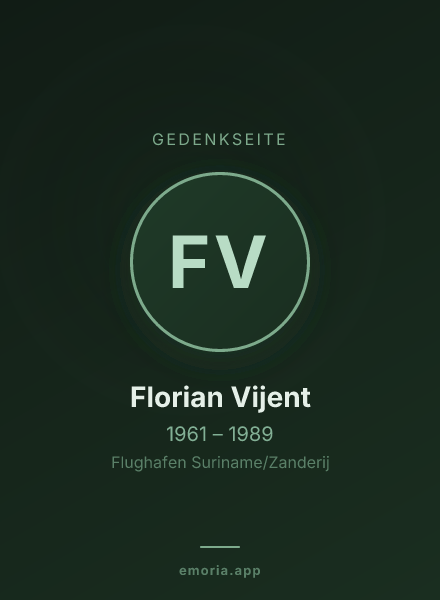 Gedenkportrait von Florian Vijent