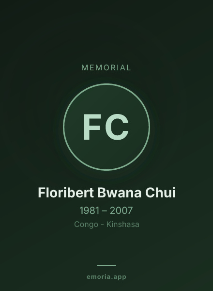 Memorial portrait of Floribert Bwana Chui