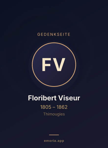 Gedenkportrait von Floribert Viseur