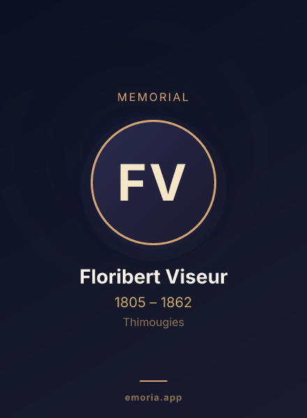 Memorial portrait of Floribert Viseur