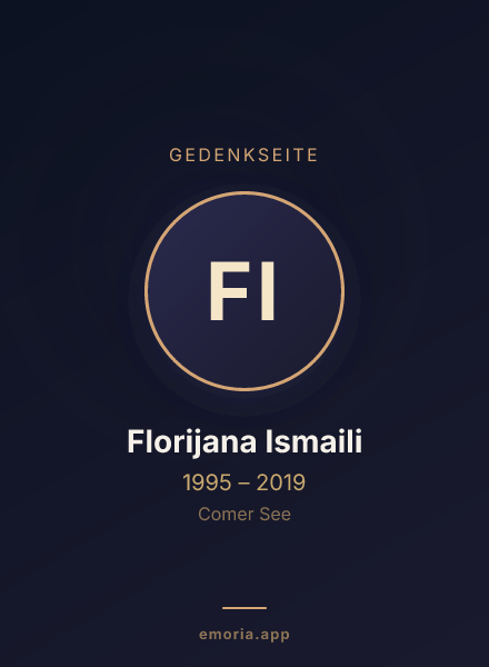Gedenkportrait von Florijana Ismaili