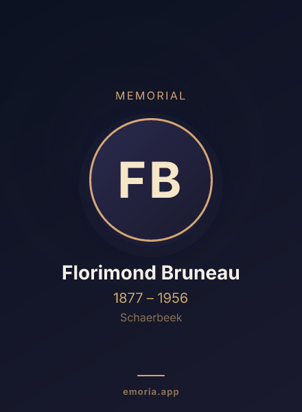 Memorial portrait of Florimond Bruneau