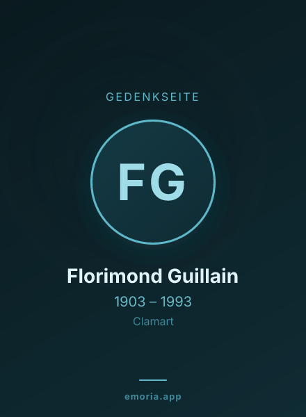Gedenkportrait von Florimond Guillain