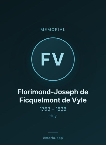 Memorial portrait of Florimond-Joseph de Ficquelmont de Vyle