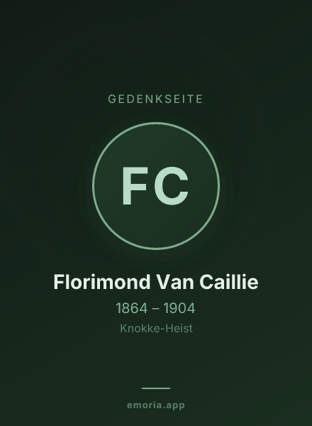 Gedenkportrait von Florimond Van Caillie